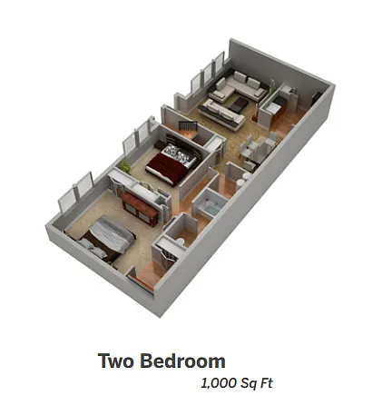 Floor plan Two Bedroom