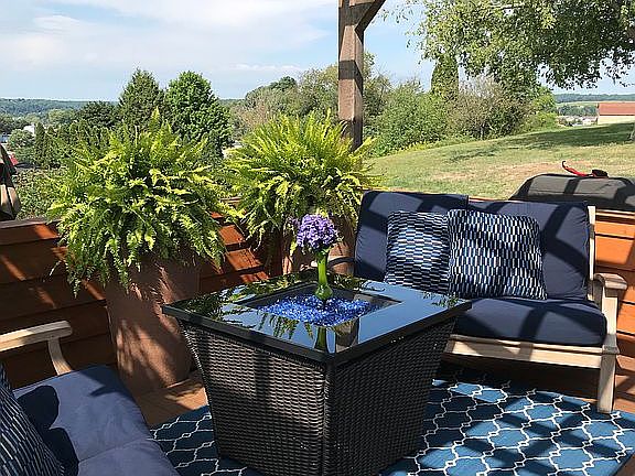 Outside back porch 