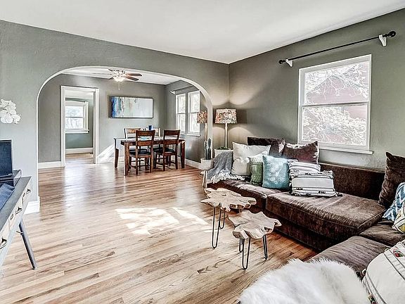 Living Room Looking to Dining Room