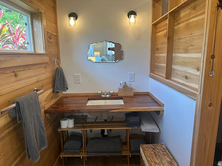 primary en suite bathroom with shower