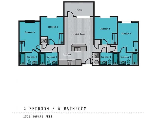 Floor plan 4x4A