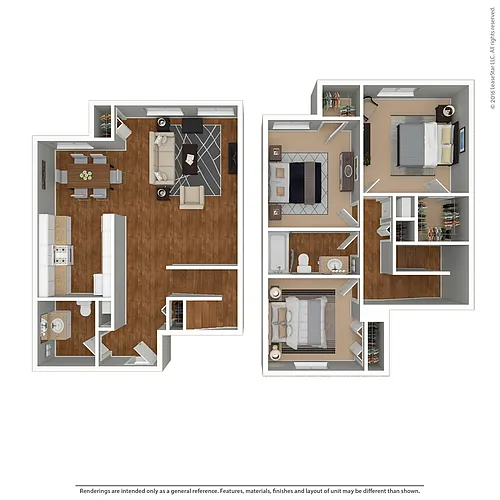 Floor plan Large 3 Bed 1.5 Bath