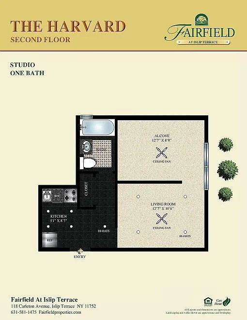 Floor plan The Harvard Lower and Upper