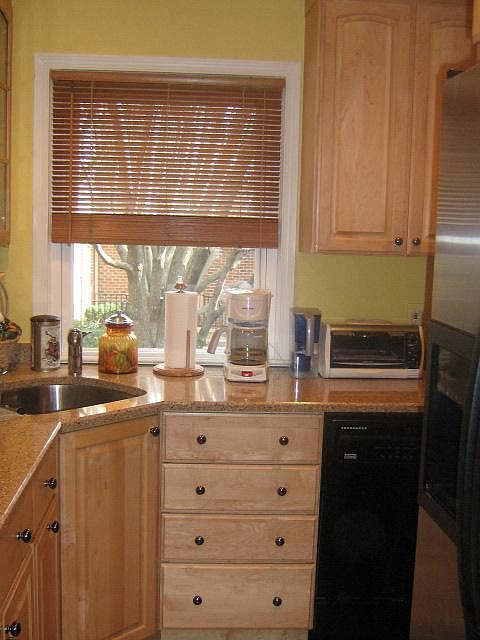 Windowed Kitchen Overlooking Courtyard