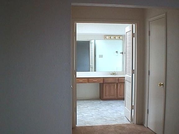 Master bath with two walk-in closets, skylight and jetted garden tub!