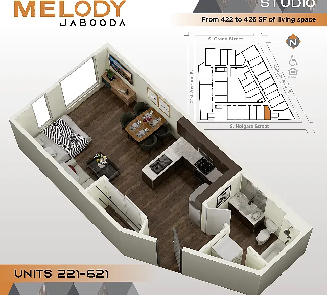 Melody Jabooda Apartments — Photo 80