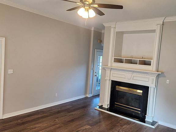 Family room with gas fireplace