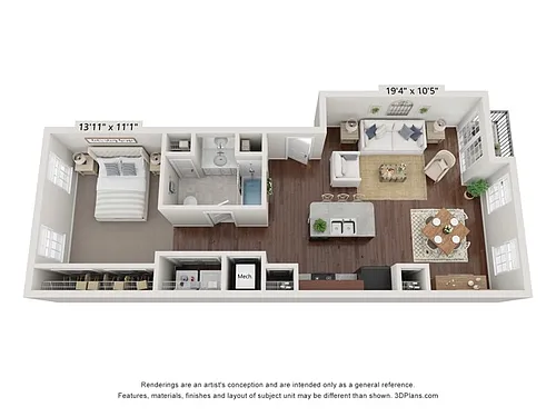 Floor plan Greystone I Flat