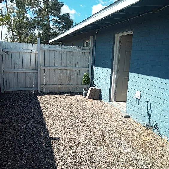 private backyard