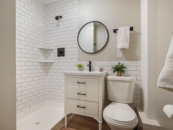 Access the brand new first floor bathroom through the first floor master bedroom.