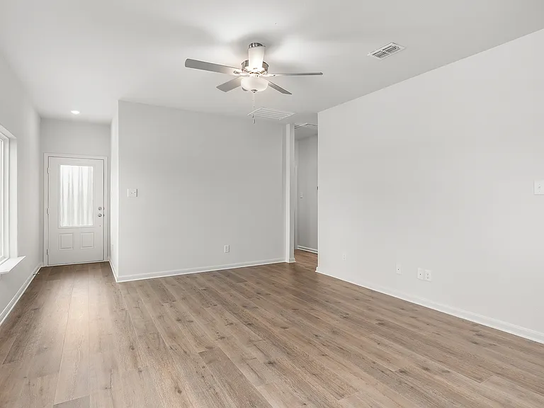 The family room is spacious.
