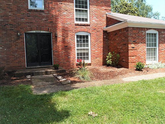 Front door and landscaping