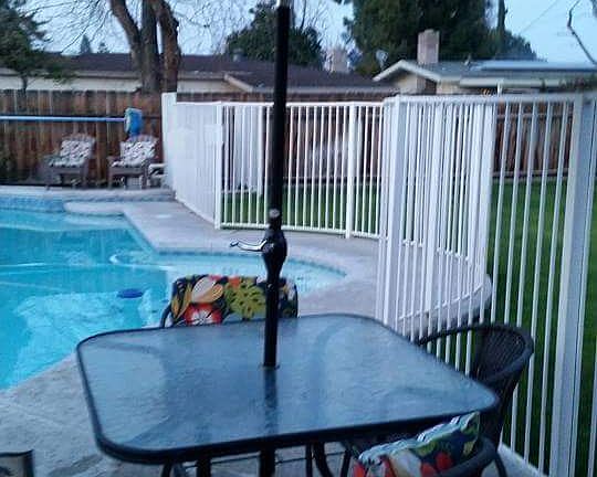 nice pool and large yard