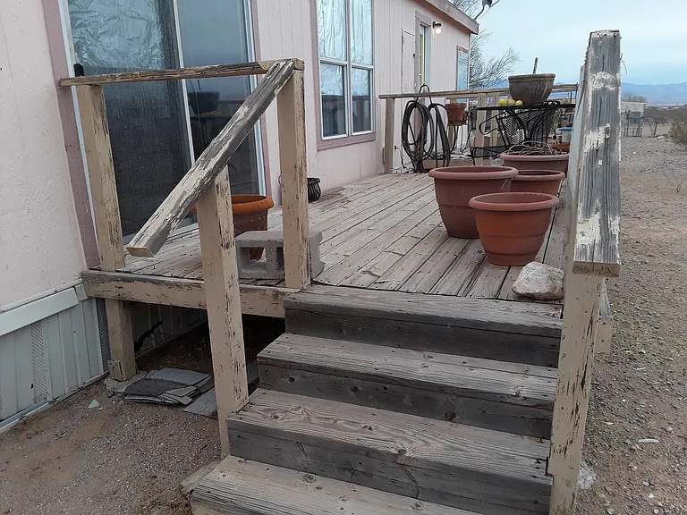 One of Three Decks.
Located Back of dining room