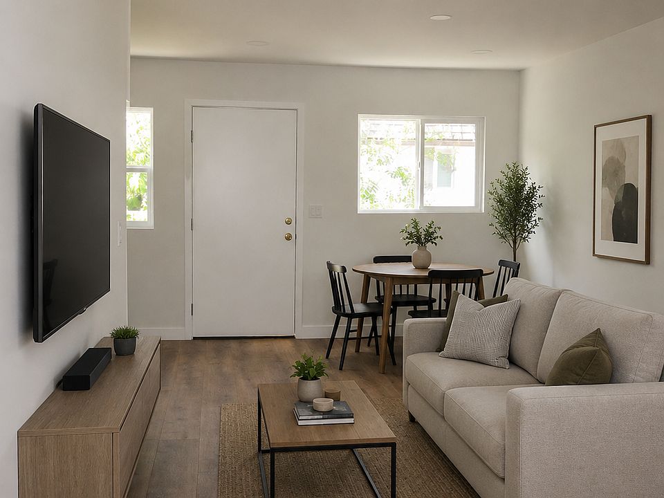 Brand New 1Bedroom+1Bath - living/dining area, Digital rendering - measurements/proportions approximate