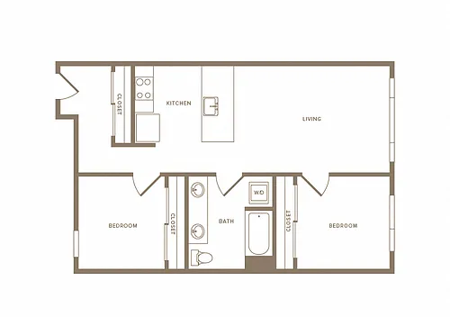Floor plan B1 2x1 MFTE
