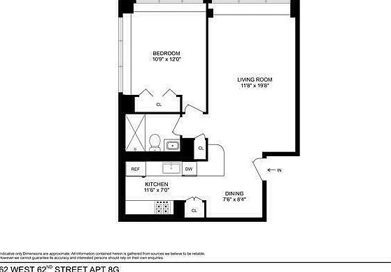 2nd image of 62 W 62nd St APT 8G