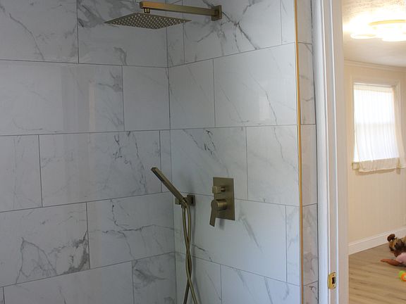 Rainfall shower downstairs bathroom
