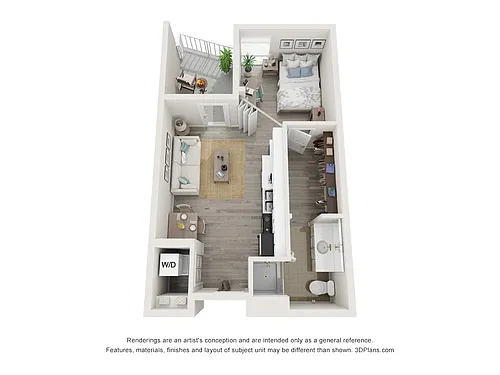Floor plan Studio - Manchester