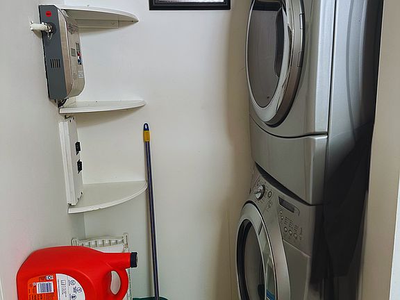 Full size washer and dryer units