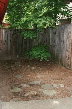 separate spaces outside