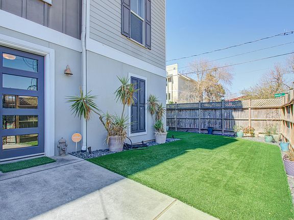 This home is on a corner lot! It is fully private with a high wood fence!