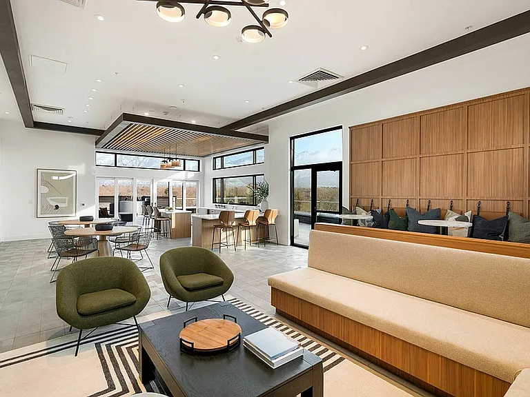 Clubroom at Cottonwood Highland Apartments in Millcreek