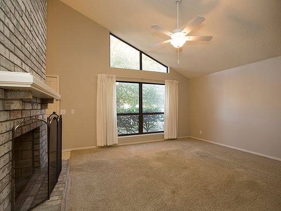 Vaulted ceiling in living