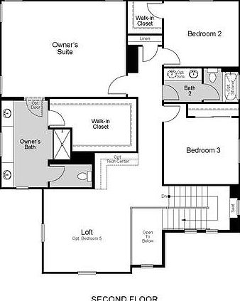 Floor Plan - Second Floor