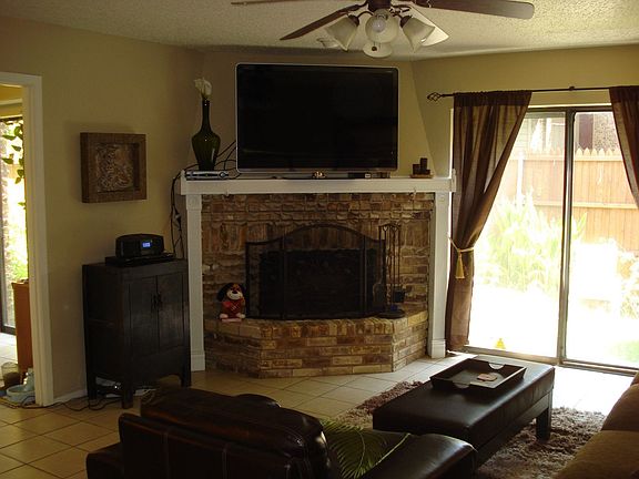 Fireplace view of living room