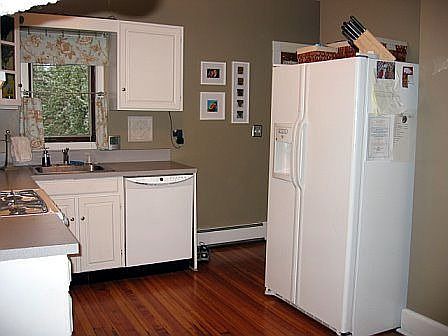 New Refrigerator, Refinished Harwood Floors