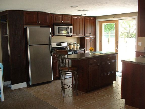 modern kitchen with ss appliances