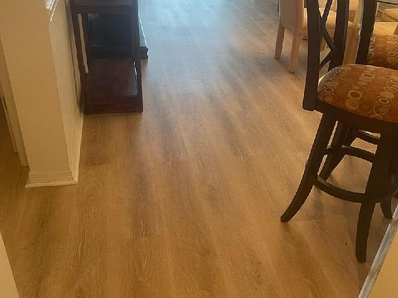 View from front hallway of living room