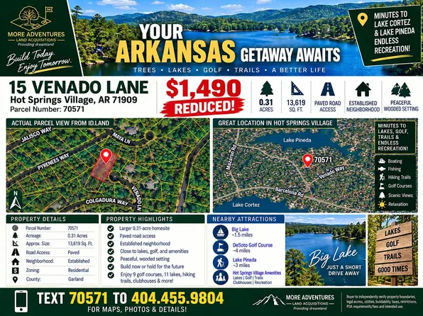 Venado Ln, Hot Springs Village, AR 71909