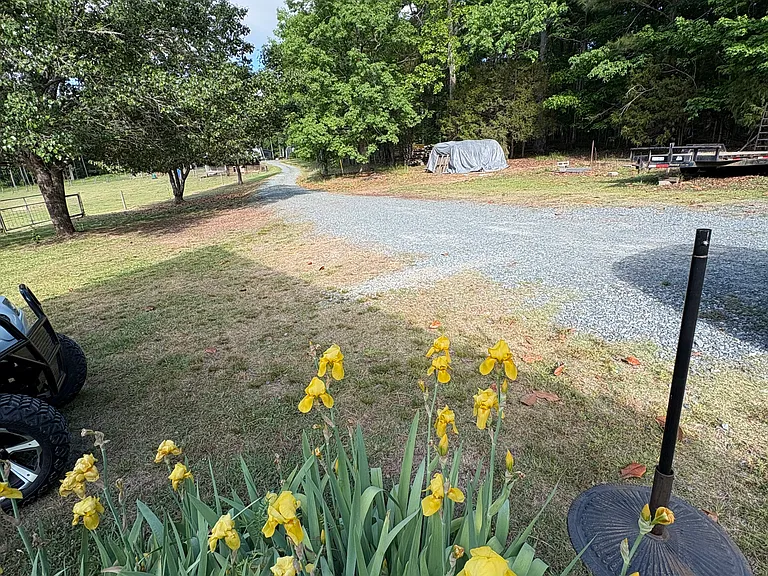 Driveway to property