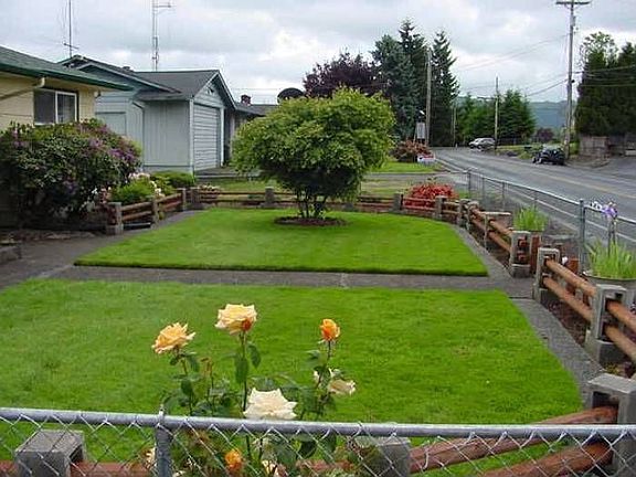 Landscaped front yard