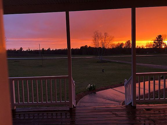 Sunset view from front porch