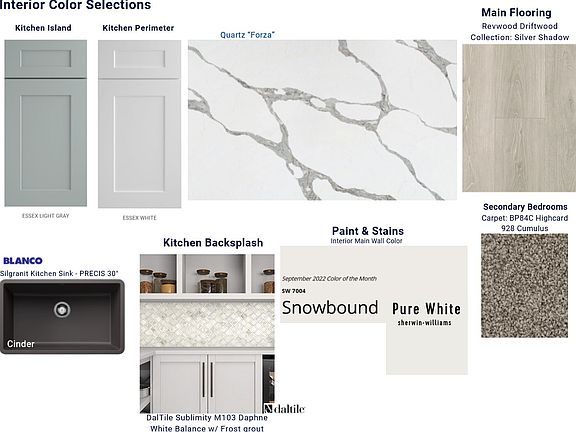 Interior Color Selections