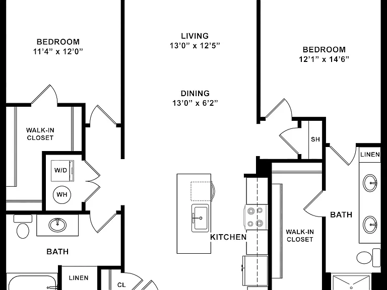 B2 Floorplan Style 4 W Dimensions B2 Floorplan Style 4 W Dimensions
