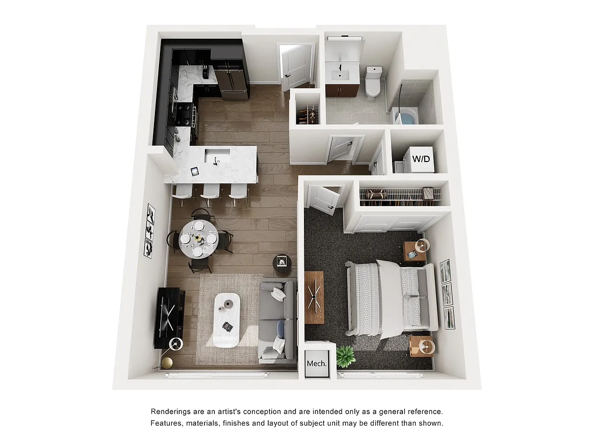 Floor plan A3 (One Bed)
