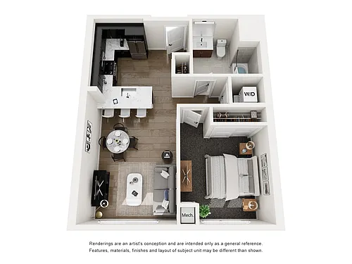 Floor plan A3 (One Bed)