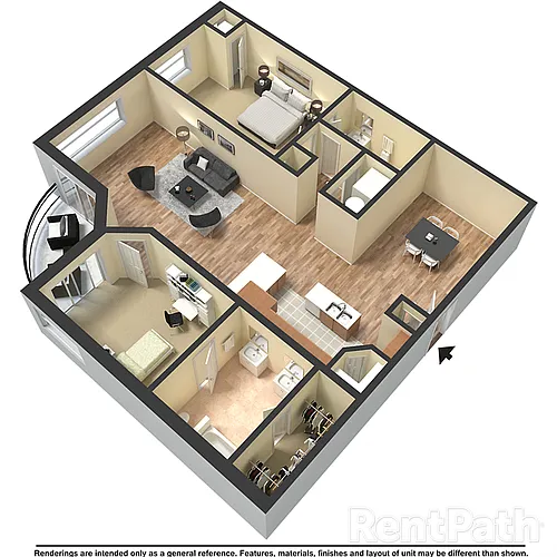 Floor plan 2X2 A