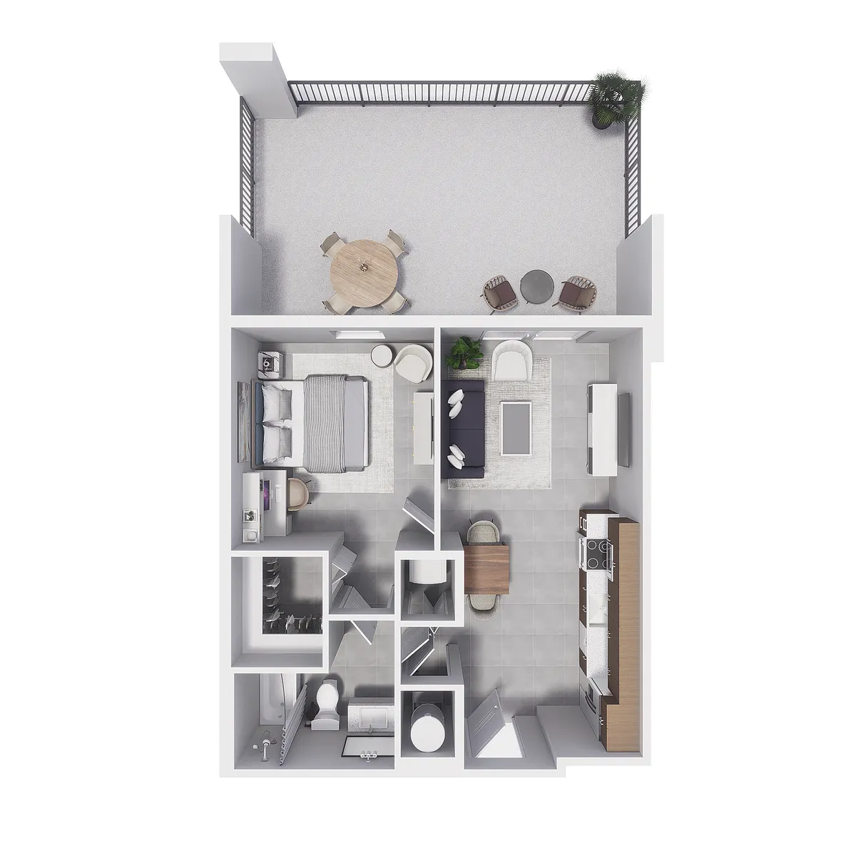 Floor plan 1x1 - 555sqft - A4