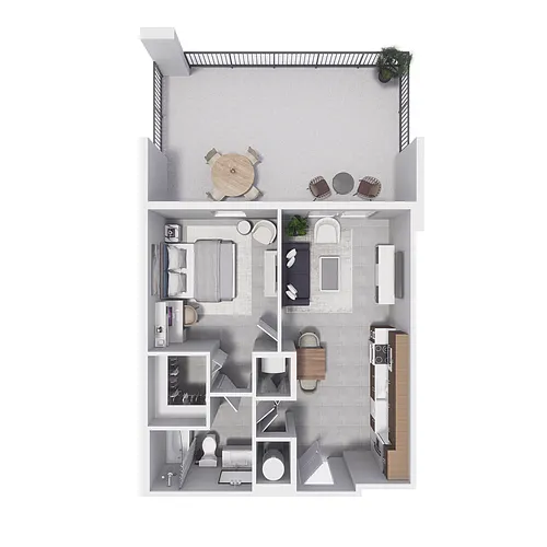Floor plan 1x1 - 555sqft - A4