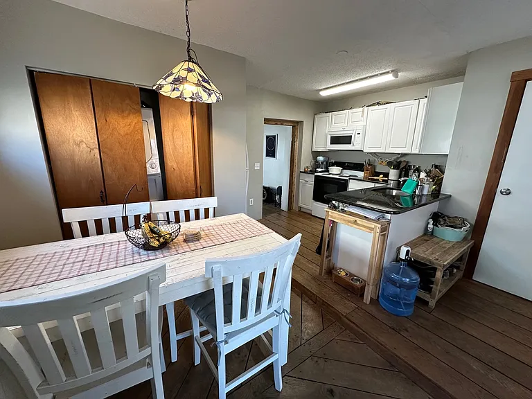 Washer/Dryer in kitchen closet.