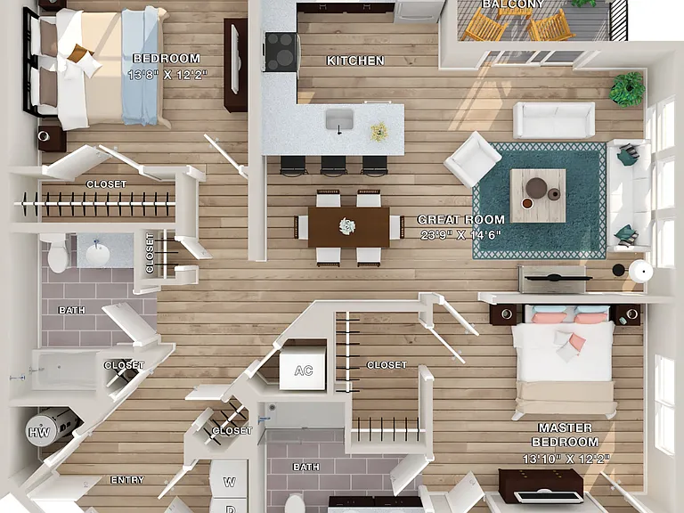 Bayview floor plan Liberty Bay Club