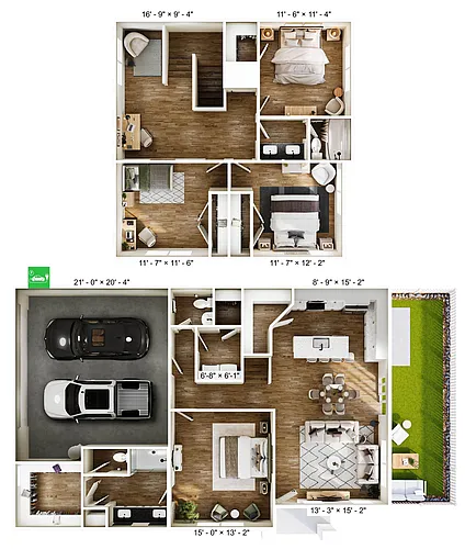 Floor plan 4A Townhome