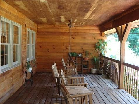side/back porch facing Eagle Trace Golf Course