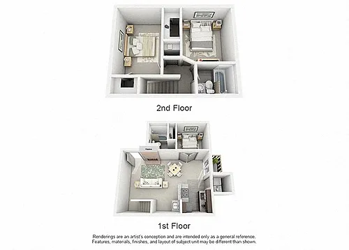Floor plan C1 - Townhome