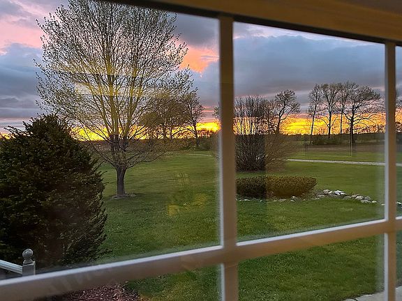 Sunset from bay window